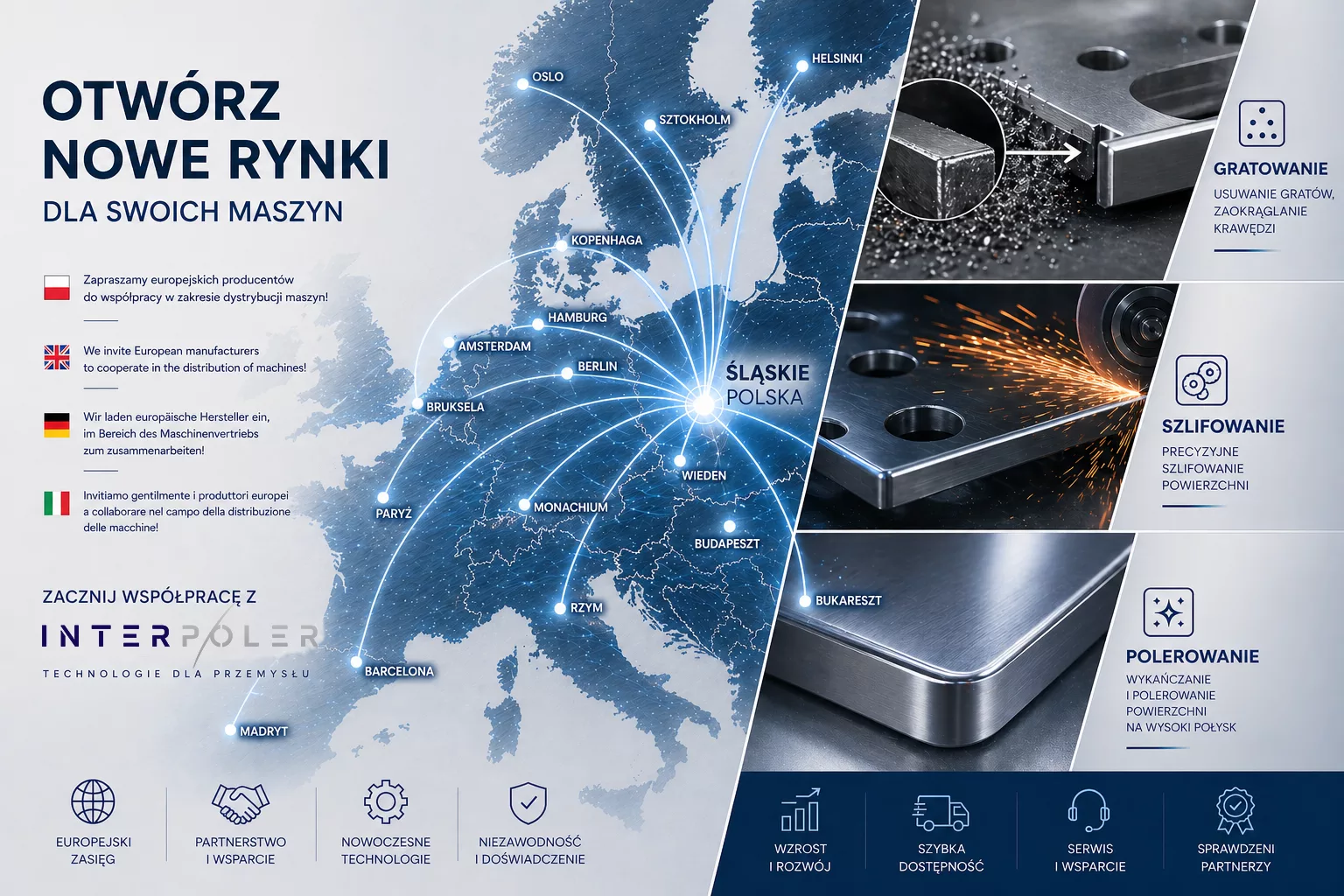 INTERPOLER — współpraca z europejskimi producentami maszyn